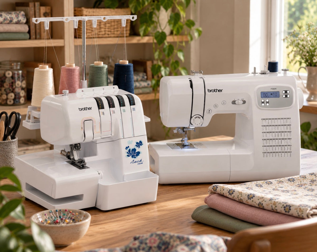 BROTHER FS60X SEWING & 2504D OVERLOCKER BUNDLE