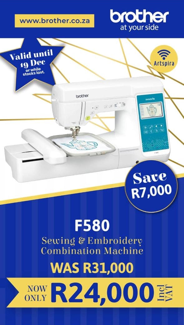 Brother Innov-is F580 Sewing & Embroidery Machine