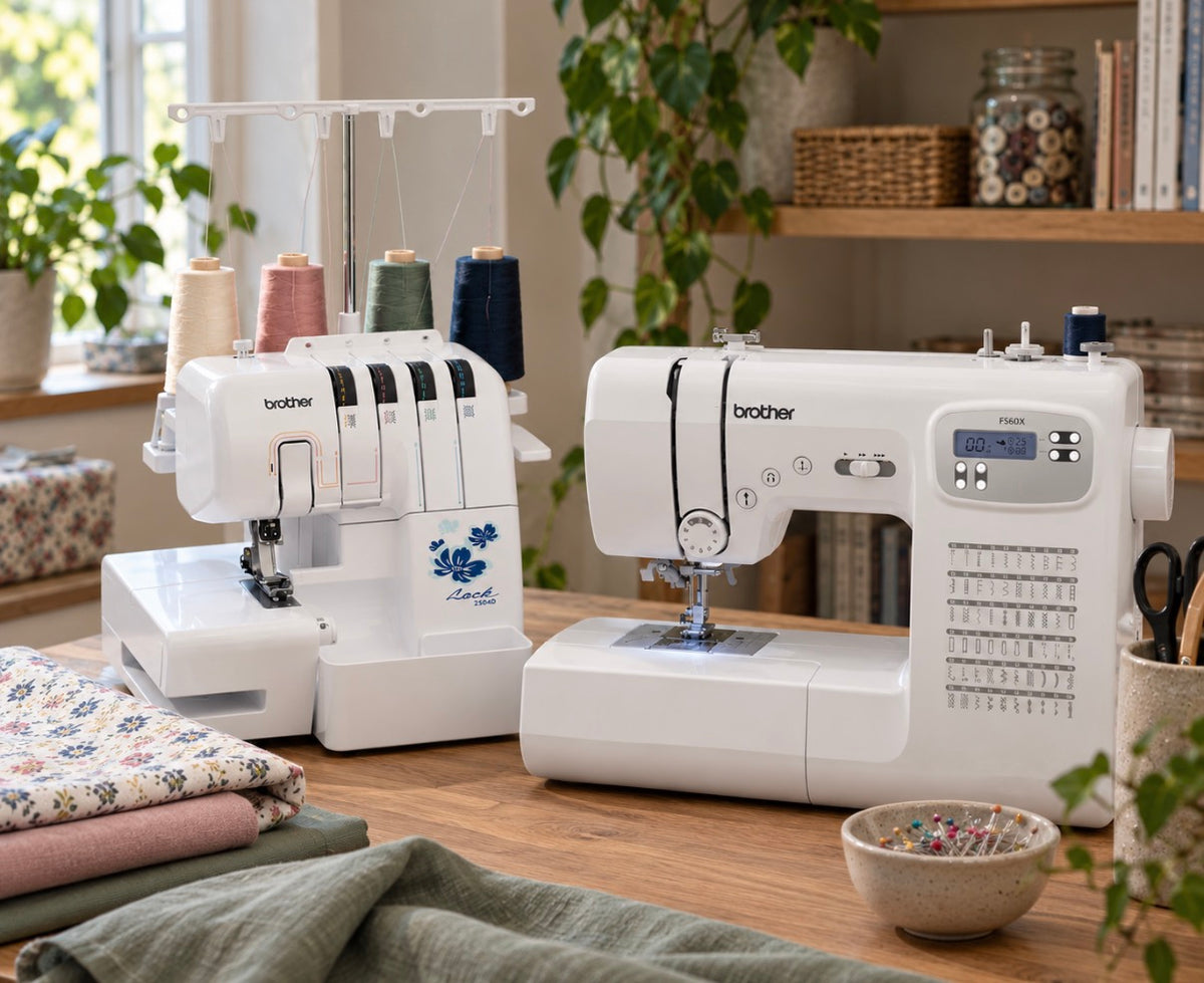 BROTHER FS60X SEWING & 2504D OVERLOCKER BUNDLE