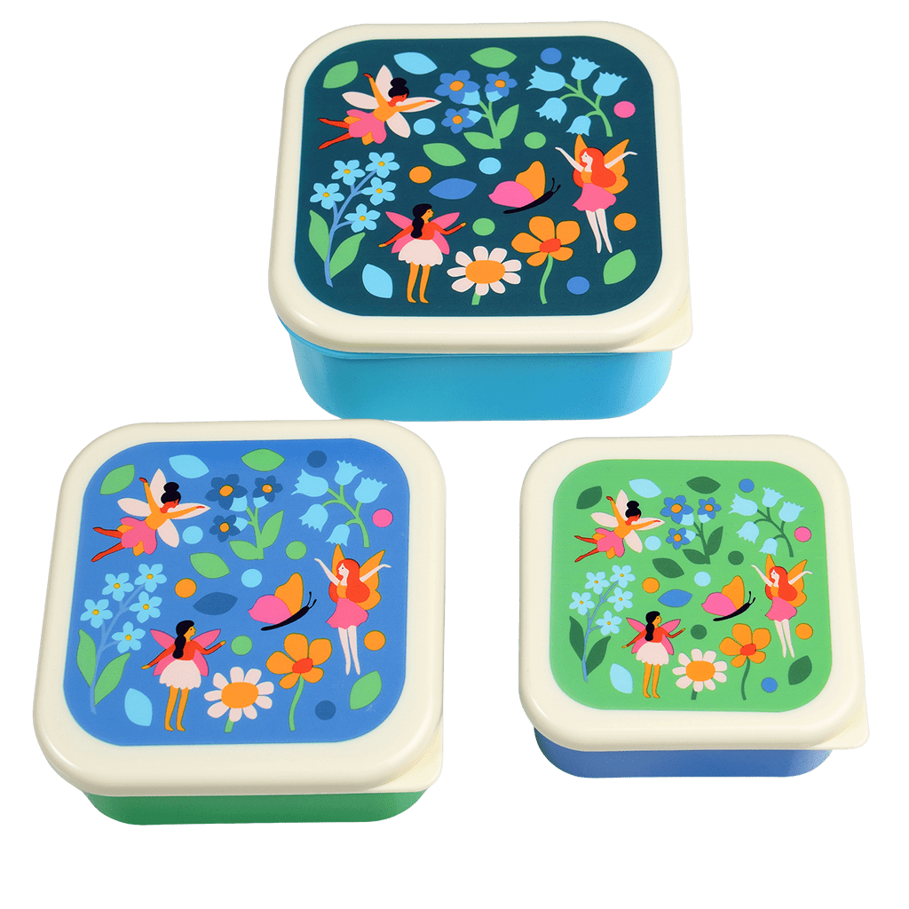Fairies in the Garden Snack Boxes (Set of 3)